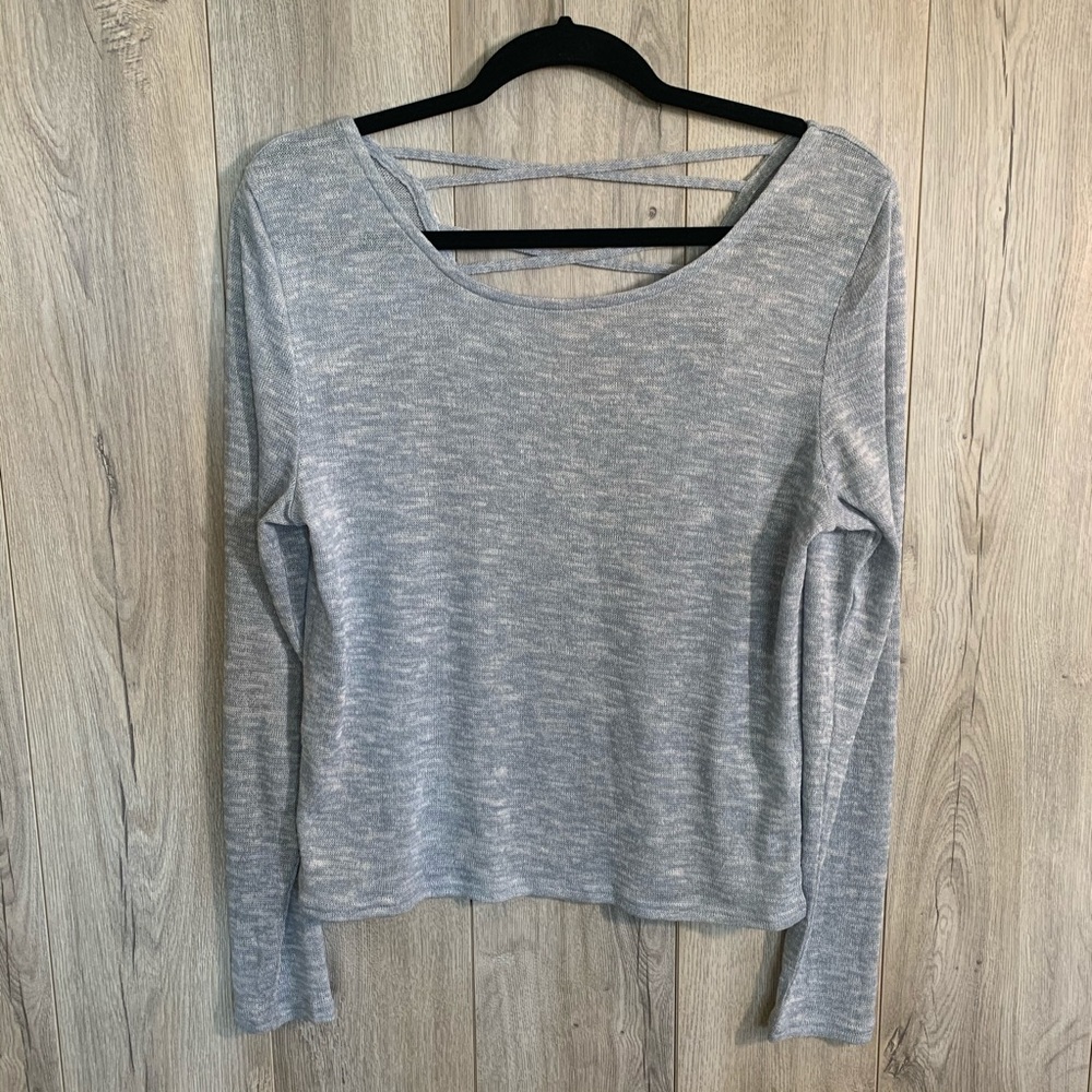H&M Divided Blue Sweater with Cute Back Detail